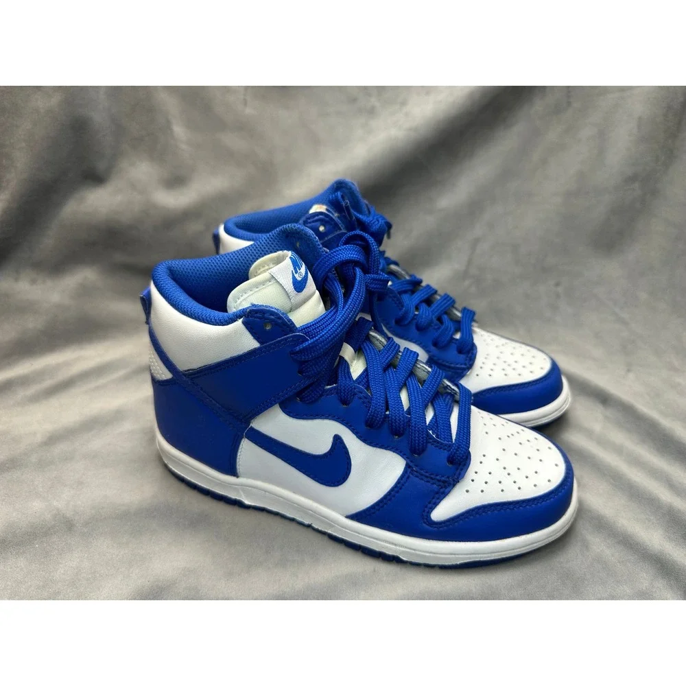 Nike Dunk High Kentucky Blue BG 4Y‎ White Game Royal Kids Sneakers 2021